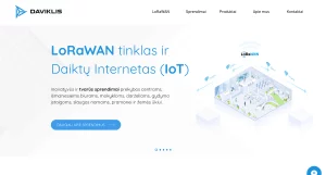 Daviklis - LoRaWAN ir IoT daiktų interneto sprendimai, išmanieji jutikliai