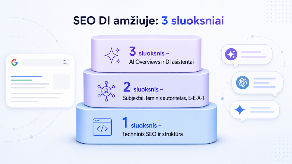 SEO DI amžiuje