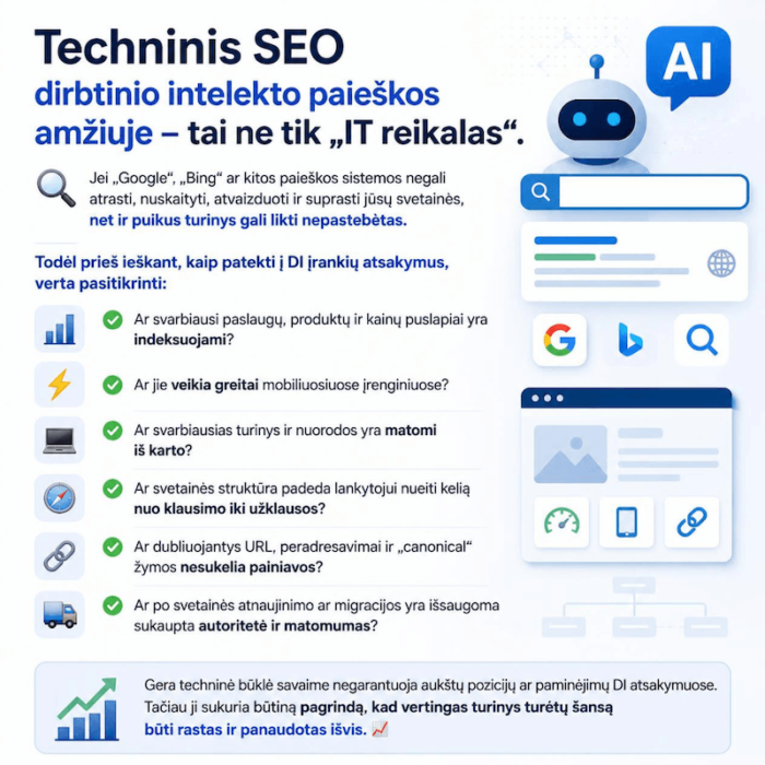 Techninis SEO DI amžiuje