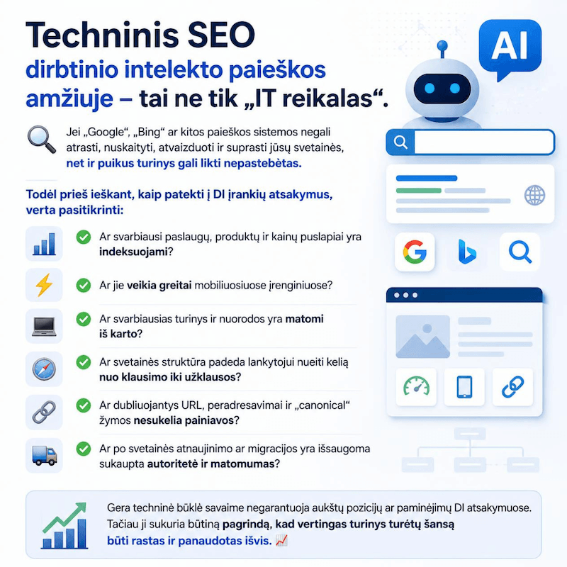 Techninis SEO DI amžiuje