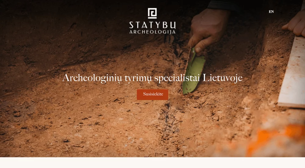 Statybų Archeologija - archeologų paslaugos visoje Lietuvoje